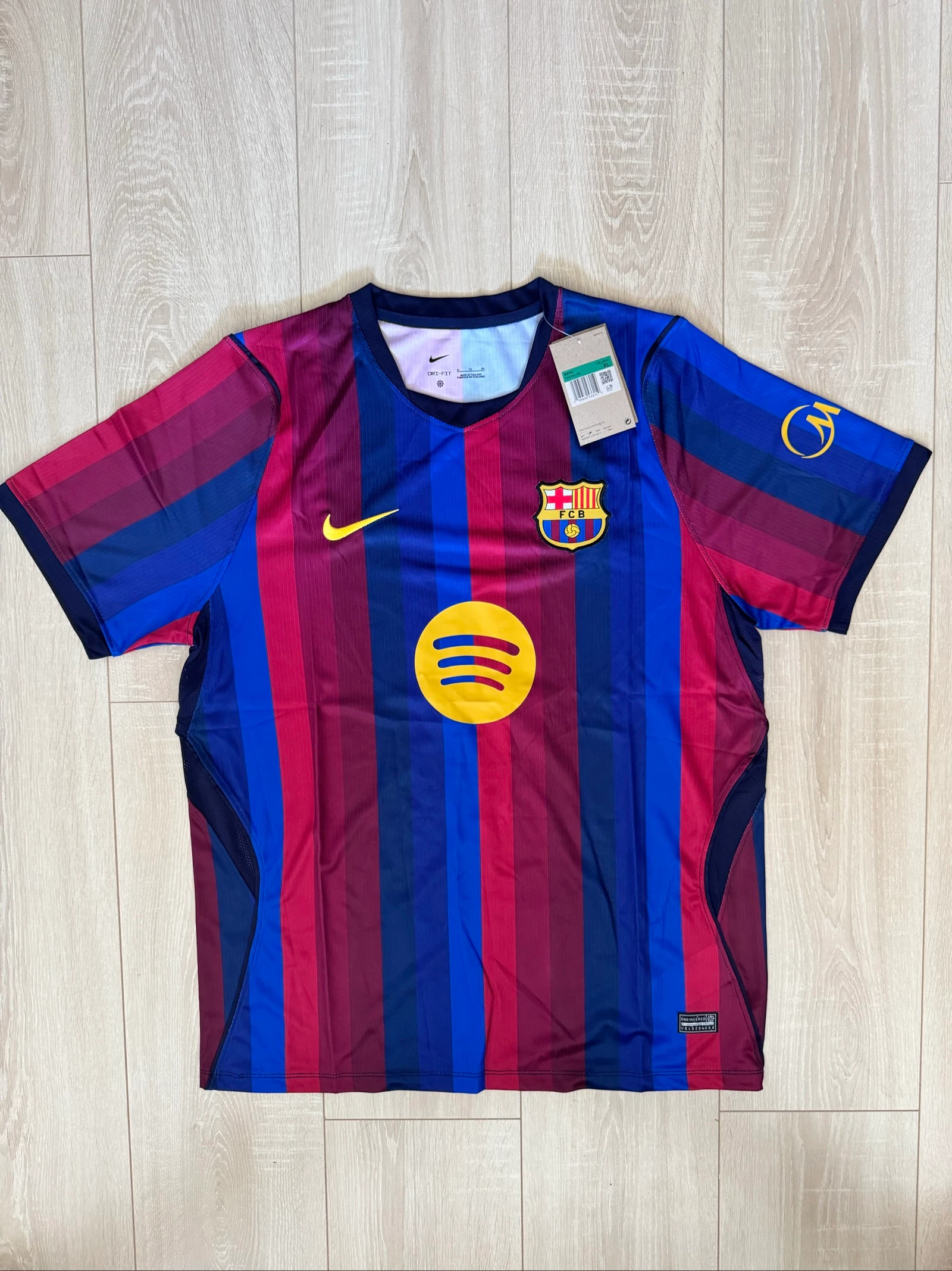Maillot FC Barcelone Nike Spotify Blaugrana – Taille XL – Neuf avec étiquette